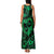 Polynesian Turtle Valentine Family Matching Tank Maxi Dress and Hawaiian Shirt You And Me Green Hibiscus Heart LT01 - Polynesian Pride