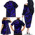 Polynesian Turtle Valentine Family Matching Off Shoulder Long Sleeve Dress and Hawaiian Shirt You And Me Navy Blue Hibiscus Heart LT01 - Polynesian Pride
