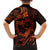 Polynesian Turtle Valentine Family Matching Puletasi and Hawaiian Shirt You And Me Orange Hibiscus Heart LT01 - Polynesian Pride