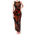 Polynesian Turtle Valentine Family Matching Tank Maxi Dress and Hawaiian Shirt You And Me Orange Hibiscus Heart LT01 Mom's Dress Orange - Polynesian Pride