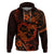 Polynesian Turtle Valentine Hoodie You And Me Orange Hibiscus Heart LT01 Pullover Hoodie Orange - Polynesian Pride