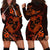 Polynesian Turtle Valentine Hoodie Dress You And Me Orange Hibiscus Heart LT01 - Polynesian Pride