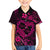 Polynesian Turtle Valentine Family Matching Long Sleeve Bodycon Dress and Hawaiian Shirt You And Me Pink Hibiscus Heart LT01 Son's Shirt Pink - Polynesian Pride