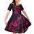 Polynesian Turtle Valentine Family Matching Mermaid Dress and Hawaiian Shirt You And Me Pink Hibiscus Heart LT01 Daughter's Dress Pink - Polynesian Pride