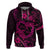 Polynesian Turtle Valentine Hoodie You And Me Pink Hibiscus Heart LT01 Pullover Hoodie Pink - Polynesian Pride