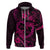 Polynesian Turtle Valentine Hoodie You And Me Pink Hibiscus Heart LT01 Zip Hoodie Pink - Polynesian Pride