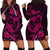 Polynesian Turtle Valentine Hoodie Dress You And Me Pink Hibiscus Heart LT01 - Polynesian Pride