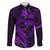 Polynesian Turtle Valentine Family Matching Short Sleeve Bodycon Dress and Hawaiian Shirt You And Me Purple Hibiscus Heart LT01 Dad's Shirt - Long Sleeve Purple - Polynesian Pride