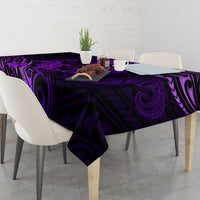 Polynesian Turtle Valentine Tablecloth You And Me Purple Hibiscus Heart LT01 - Polynesian Pride