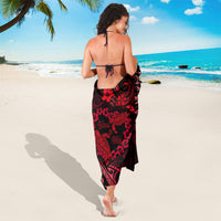 Polynesian Turtle Valentine Sarong You And Me Red Hibiscus Heart LT01 - Polynesian Pride