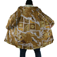 Hawaii Japanese Culture Gold Cloak Spring Cranes Aloha Pattern