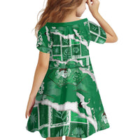 Hawaii Japanese Culture Green Family Matching Off Shoulder Maxi Dress and Hawaiian Shirt Spring Cranes Aloha Pattern LT01 - Polynesian Pride