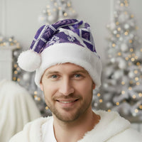 Hawaii Japanese Culture Purple Christmas Santa Hat Spring Cranes Aloha Pattern LT01 - Polynesian Pride