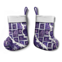 Hawaii Japanese Culture Purple Christmas Stocking Spring Cranes Aloha Pattern LT01 - Polynesian Pride