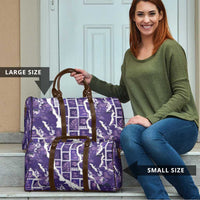 Hawaii Japanese Culture Purple Travel Bag Spring Cranes Aloha Pattern