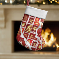 Hawaii Japanese Culture Red Christmas Stocking Spring Cranes Aloha Pattern LT01 Set of 2 Red - Polynesian Pride