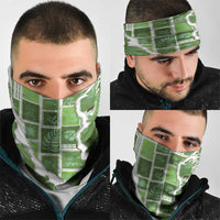 Hawaii Japanese Culture Sage Green Neck Gaiter Spring Cranes Aloha Pattern