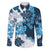 Blue Hibiscus Plumeria Floral Family Matching Tank Maxi Dress and Hawaiian Shirt - Polynesian Pride