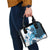 Blue Hibiscus Plumeria Floral Shoulder Handbag - Polynesian Pride