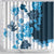 Blue Hibiscus Plumeria Floral Shower Curtain - Polynesian Pride