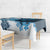 Blue Hibiscus Plumeria Floral Tablecloth - Polynesian Pride