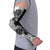 Gray Scale Hibiscus Plumeria Floral Arm Sleeves - Polynesian Pride