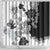 Gray Scale Hibiscus Plumeria Floral Shower Curtain - Polynesian Pride