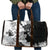 Gray Scale Hibiscus Plumeria Floral Travel Bag - Polynesian Pride