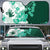 Green Hibiscus Plumeria Floral Auto Sun Shade - Polynesian Pride