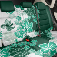 Green Hibiscus Plumeria Floral Back Car Seat Cover - Polynesian Pride