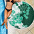 Green Hibiscus Plumeria Floral Beach Blanket - Polynesian Pride