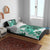 Green Hibiscus Plumeria Floral Bedding Set - Polynesian Pride