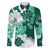 Green Hibiscus Plumeria Floral Family Matching Tank Maxi Dress and Hawaiian Shirt - Polynesian Pride