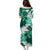 Green Hibiscus Plumeria Floral Puletasi - Polynesian Pride