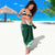 Green Hibiscus Plumeria Floral Sarong - Polynesian Pride