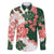 Green Orange Hibiscus Plumeria Floral Family Matching Tank Maxi Dress and Hawaiian Shirt - Polynesian Pride