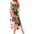 Green Orange Hibiscus Plumeria Floral Summer Maxi Dress - Polynesian Pride