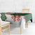 Green Orange Hibiscus Plumeria Floral Tablecloth - Polynesian Pride
