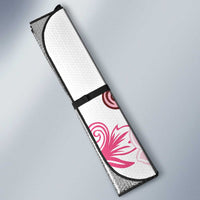 Pink Hibiscus Plumeria Floral Auto Sun Shade - Polynesian Pride