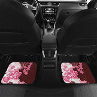 Pink Hibiscus Plumeria Floral Car Mats - Polynesian Pride