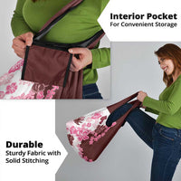 Pink Hibiscus Plumeria Floral Grocery Bag - Polynesian Pride