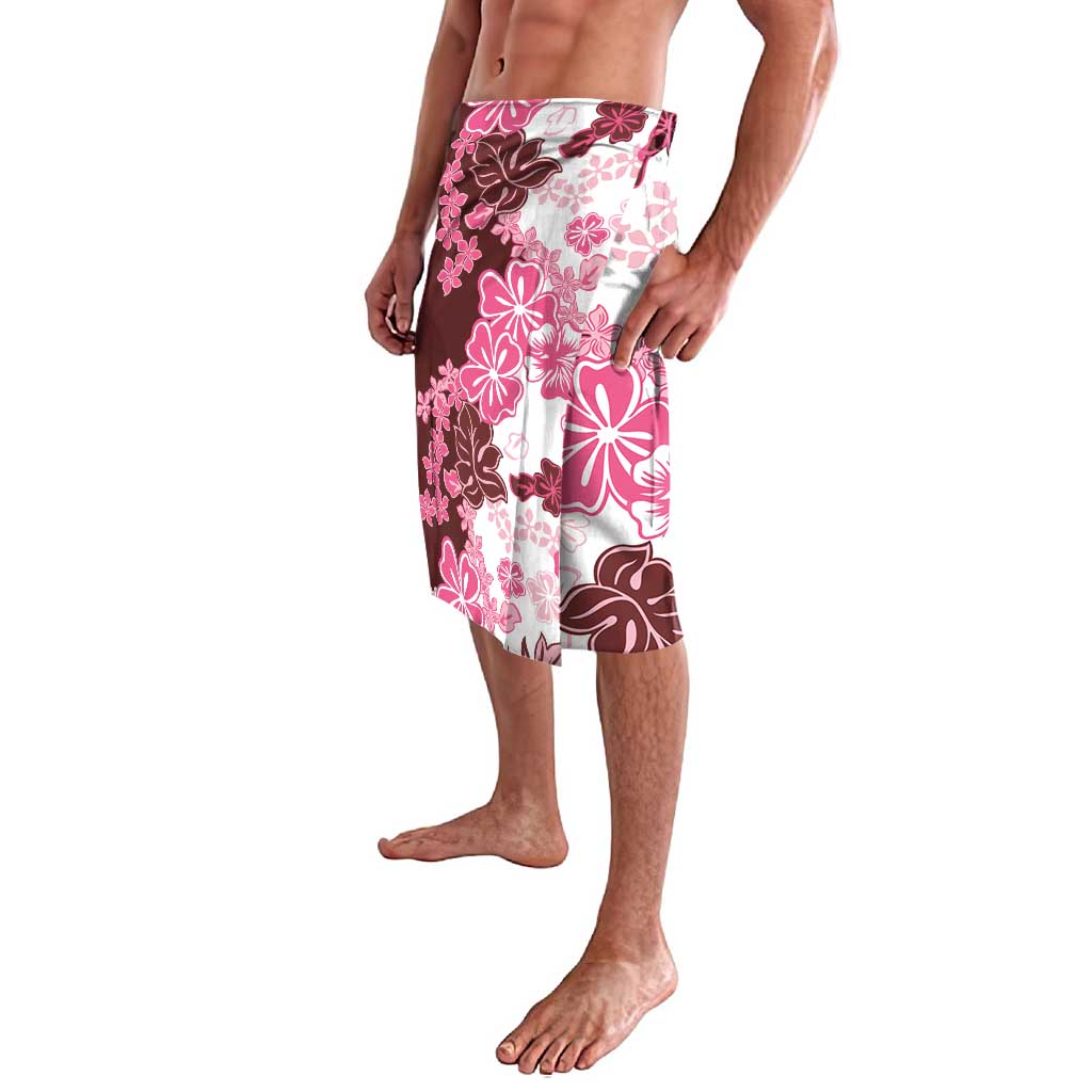 Pink Hibiscus Plumeria Floral Lavalava - Polynesian Pride