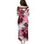 Pink Hibiscus Plumeria Floral Puletasi - Polynesian Pride