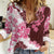 Pink Hibiscus Plumeria Floral Women Casual Shirt - Polynesian Pride