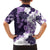 Purple Hibiscus Plumeria Floral Family Matching Long Sleeve Bodycon Dress and Hawaiian Shirt - Polynesian Pride