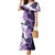 Purple Hibiscus Plumeria Floral Family Matching Mermaid Dress and Hawaiian Shirt - Polynesian Pride