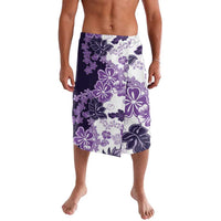 Purple Hibiscus Plumeria Floral Lavalava - Polynesian Pride