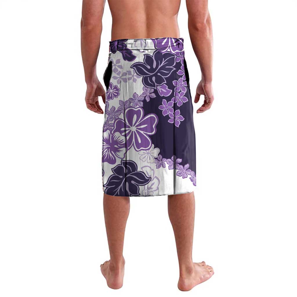 Purple Hibiscus Plumeria Floral Lavalava - Polynesian Pride