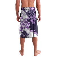 Purple Hibiscus Plumeria Floral Lavalava - Polynesian Pride