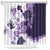 Purple Hibiscus Plumeria Floral Shower Curtain - Polynesian Pride